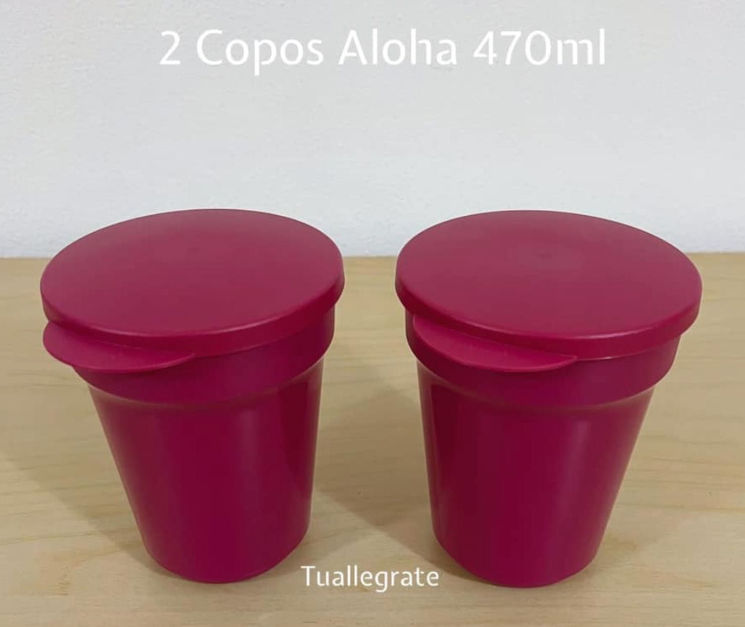 2 Copos Aloha 470 ml Tupperware
