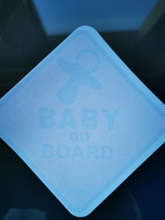Autocolante baby on board novo com portes incluídos