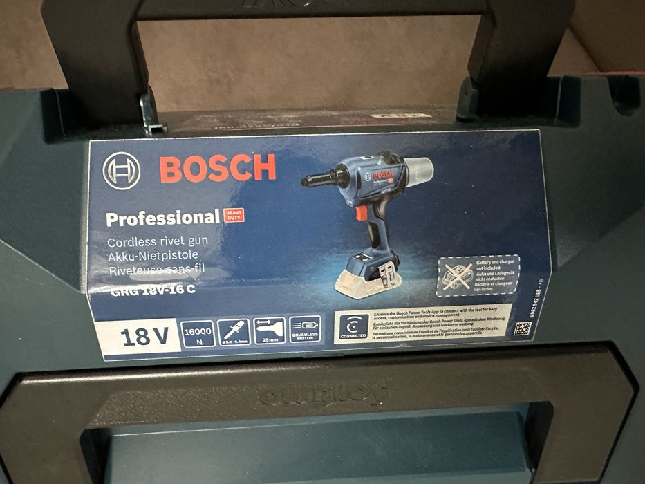 Заклепочник, закльопочник Bosch Professional GRG 18V-16 C.