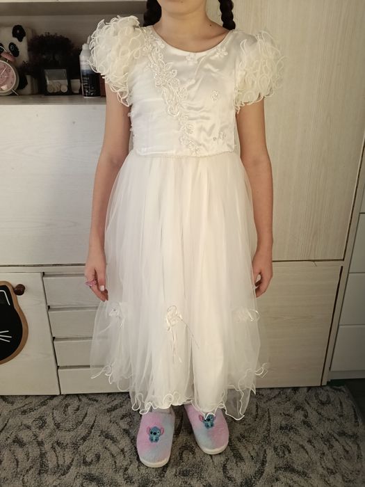 Біле плаття до причастя 9-10 років