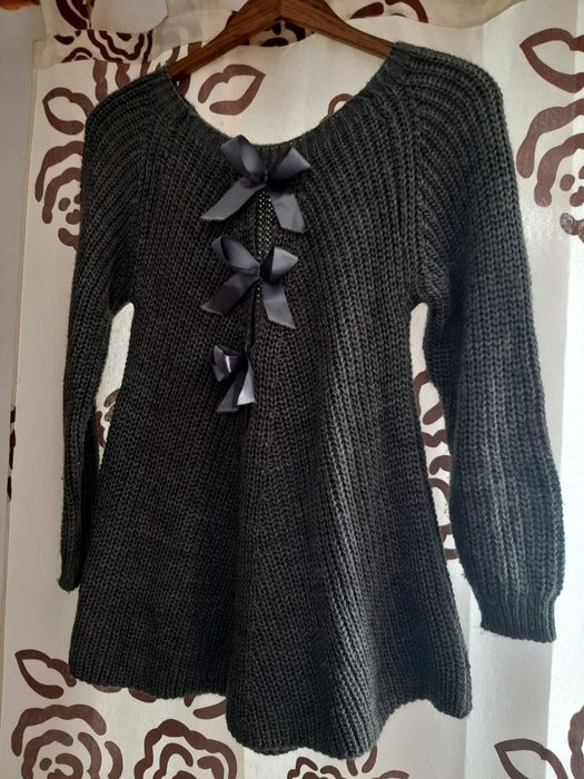 Camisola de malha preta