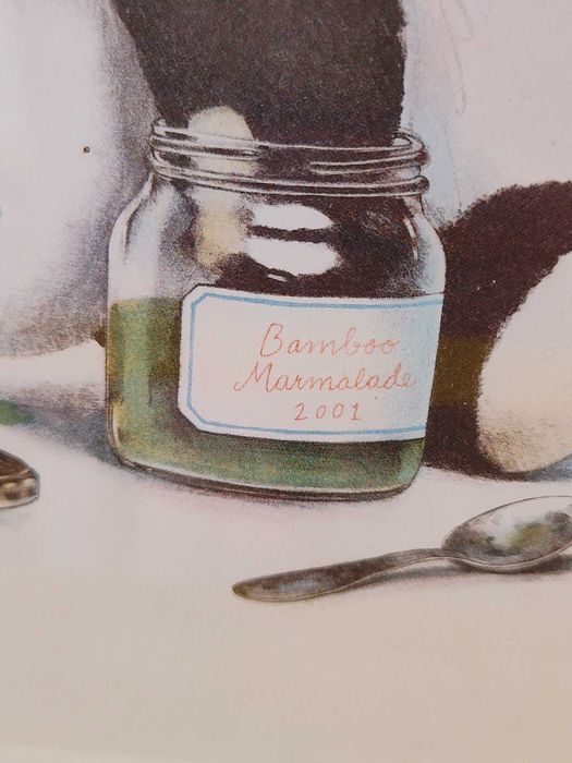 Grafika Panda Bambus Marmalade 2001 - Urocza Ilustracja w Ramce