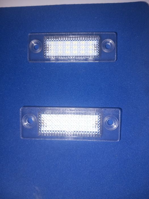 2 farolins matricula led branca novos