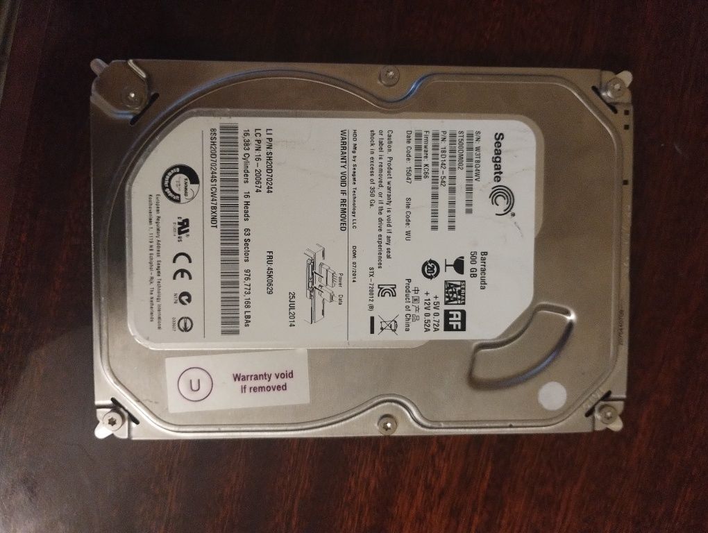 Жорсткий диск 500gb Seagate