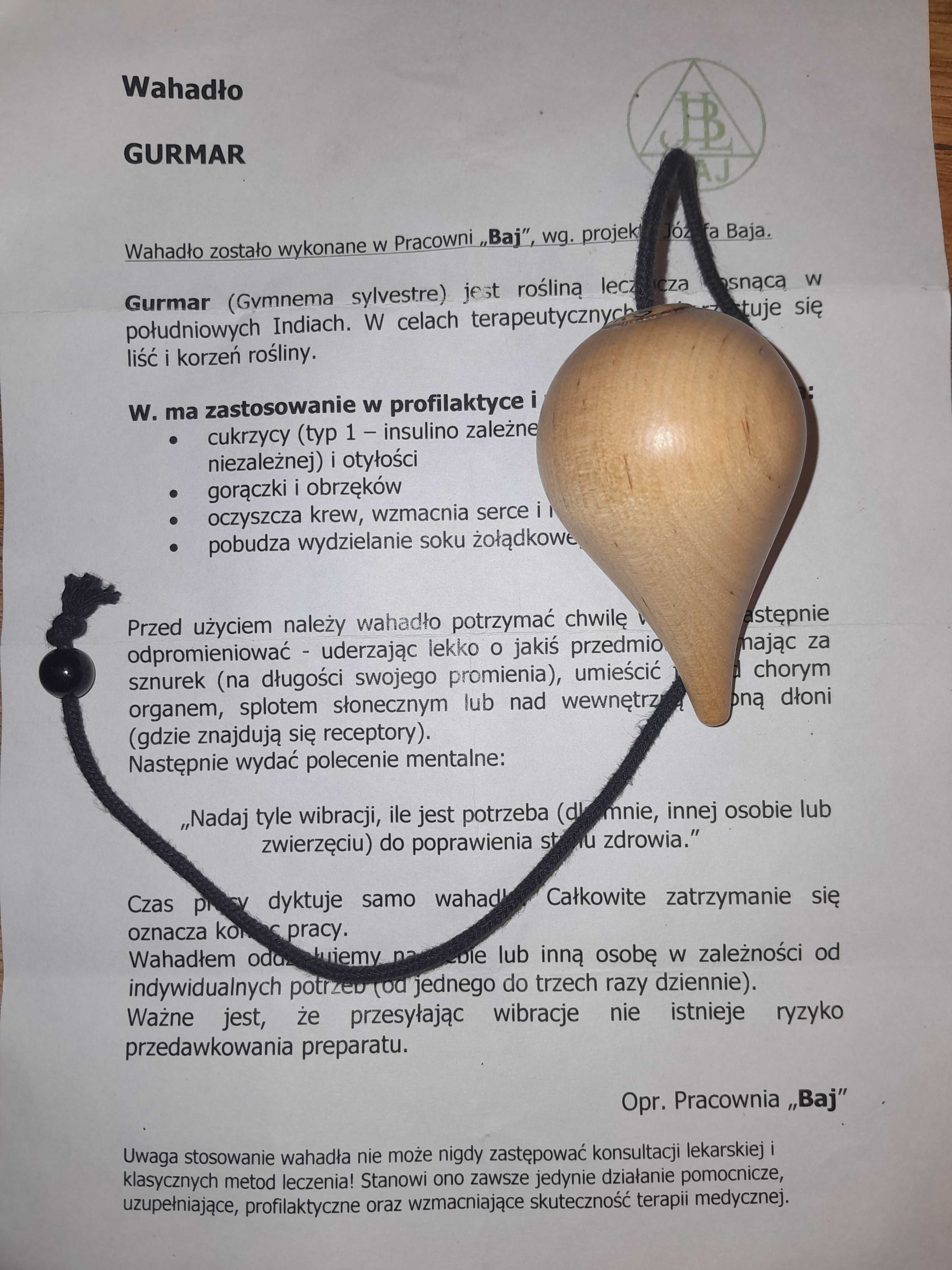 Wahadło wahadełko Gurmar cukrzyca insulina zdrowie otyłość krew