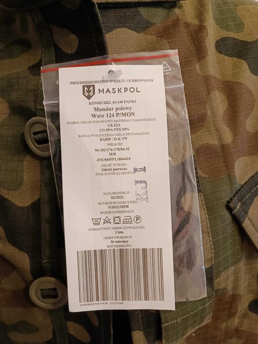 Ubiór polowy wz. 124P z wkładami ochronnymi kpl. MASKPOL