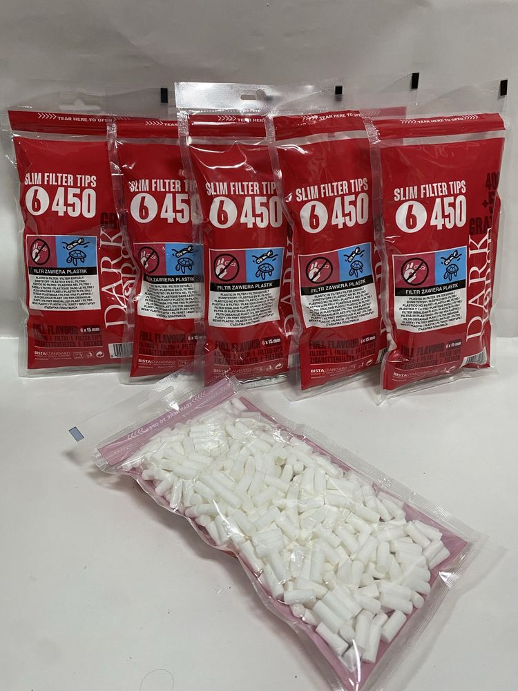 6 Sacos de 450 Filtros Dark Horse Slim ~ 2700 Filtros