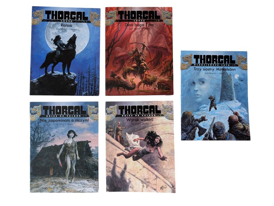 Zestaw 5 komiksów ze świata Thorgala: Louve, Kriss, Młodzieńcze Lata