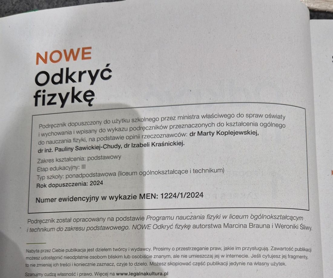 Nowe Odkryć fizykę 1