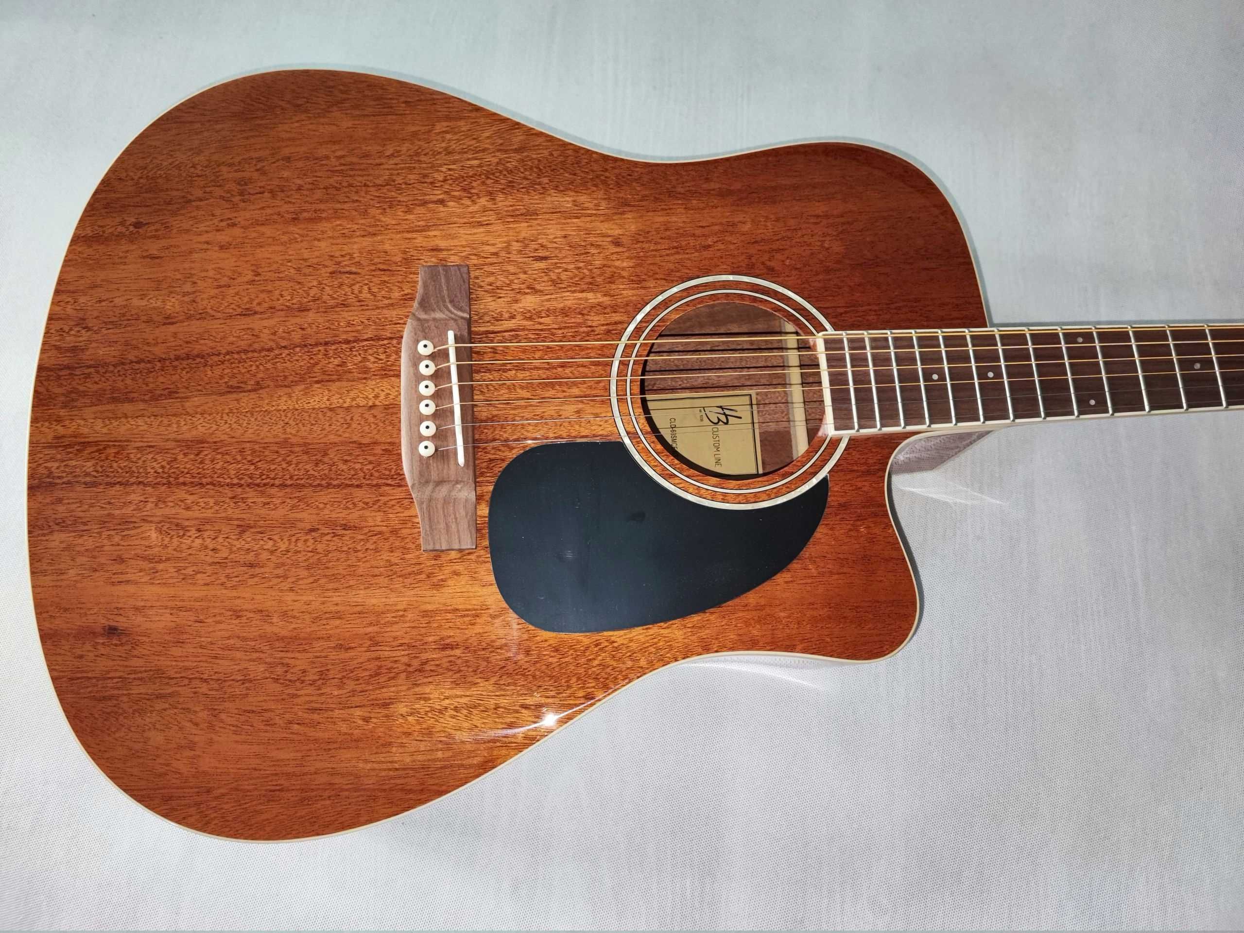 Harley Benton CLD-60SMCE NT LITY TOP MAHOŃ gitara ustawiona lutniczo