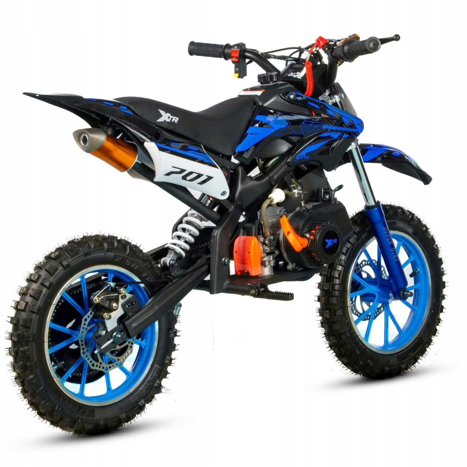 Mini cross cros kros 49 cc 50 cm3 spalinowy 701 A rozrusznik wysyłka