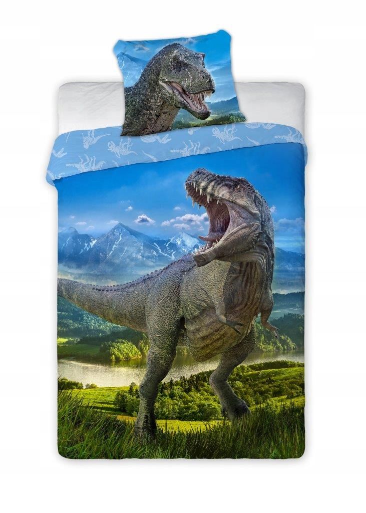 Pościel Młodzieżowa 160x200 Dinozaury Dino T-Rex