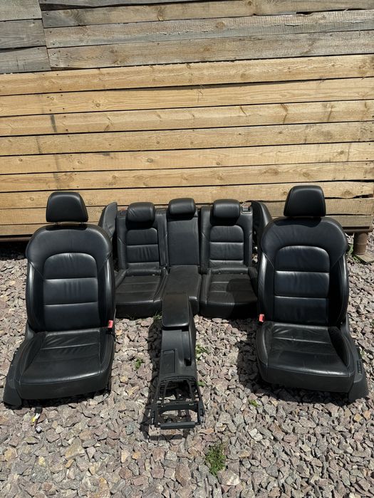 Салон шкіряний Чорний Шкода Суперб2 Skoda Superb 2