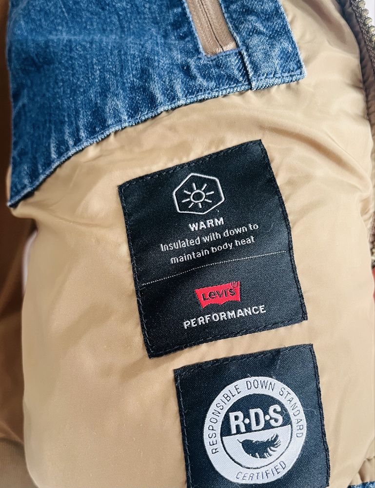 Męska kamizelka Levi’s XS – denim & ocieplana