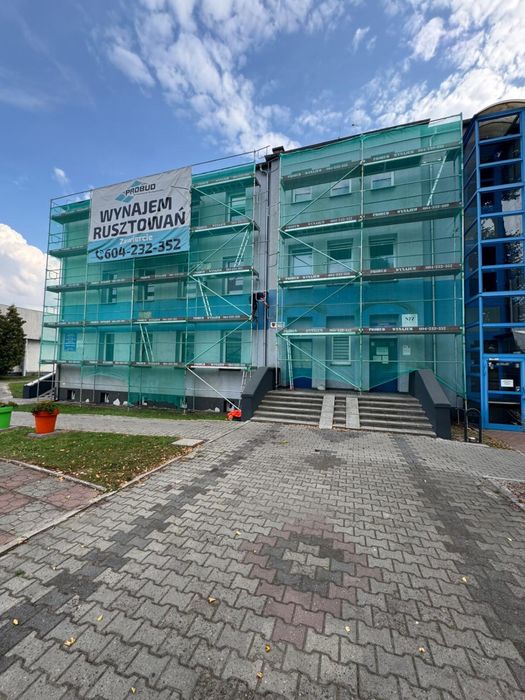 Wynajem rusztowań elewacyjnych fasadowych szalunków