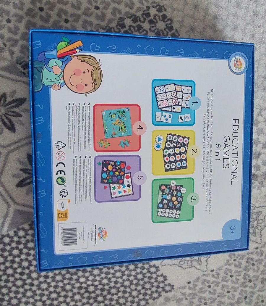 Gra edukacyjna 5w1 dla chłopca