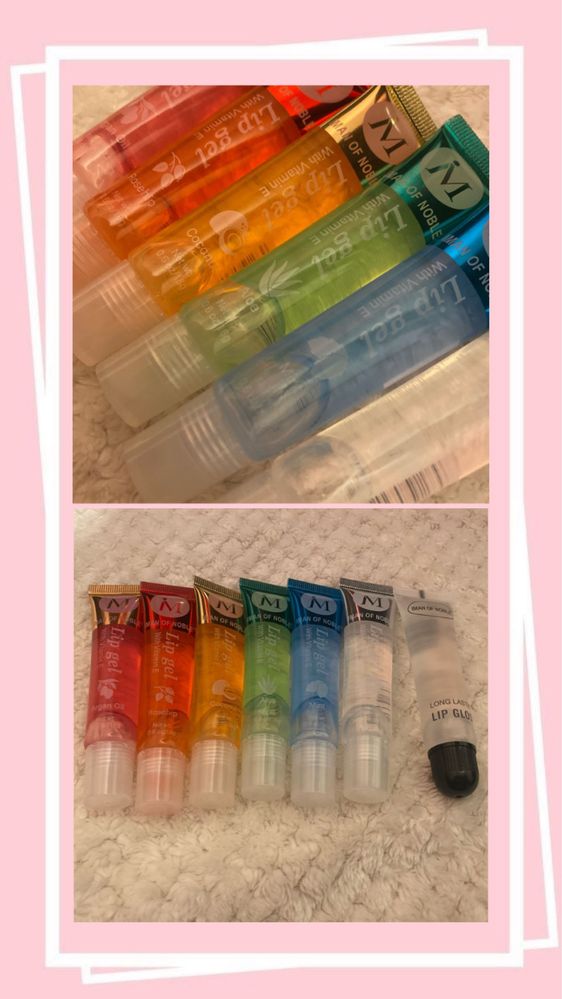 Lip Glosses com diferentes cheiros