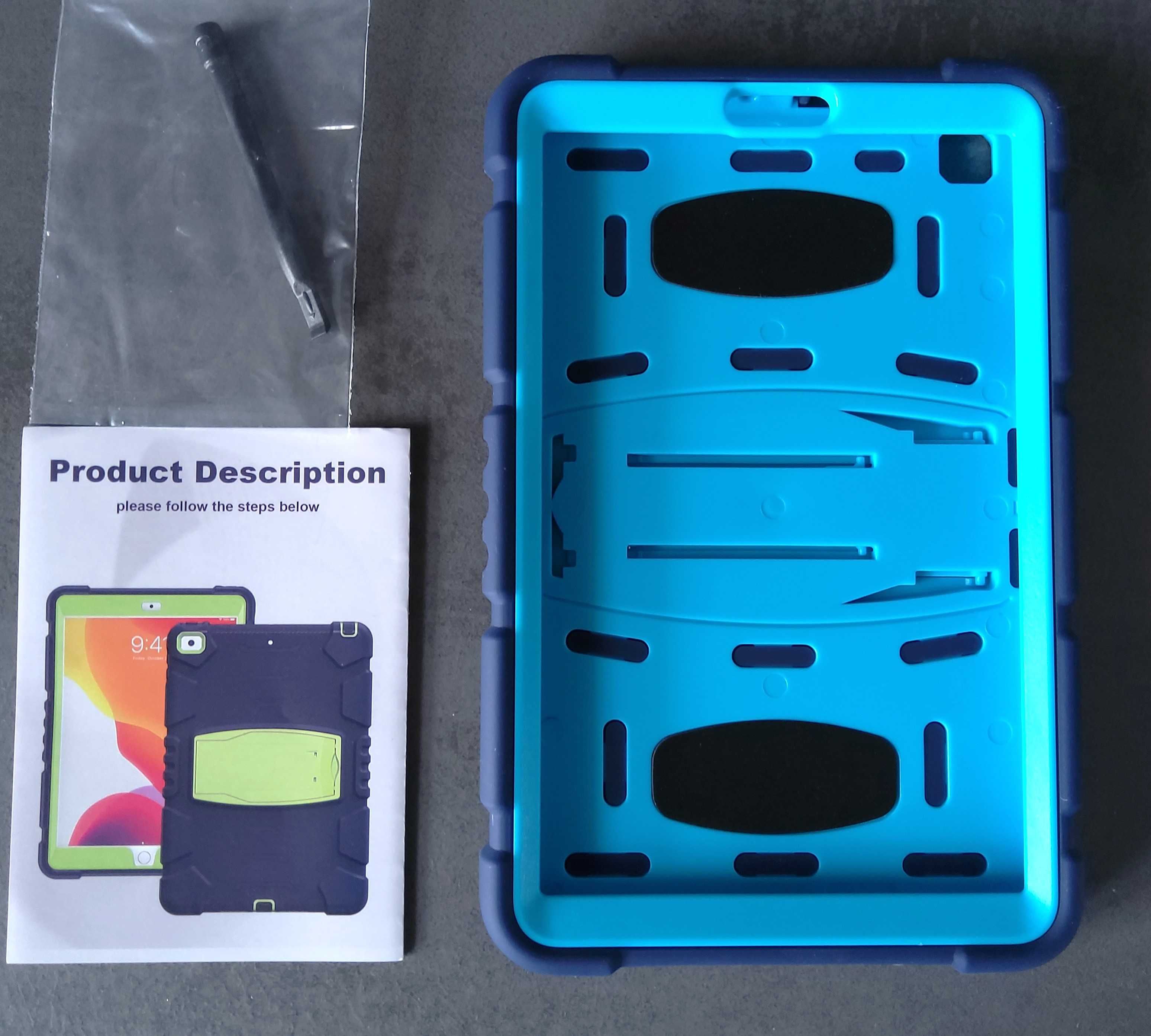 Granatowe pancerne etui case obudowa do Samsung A8.4 T307 #197