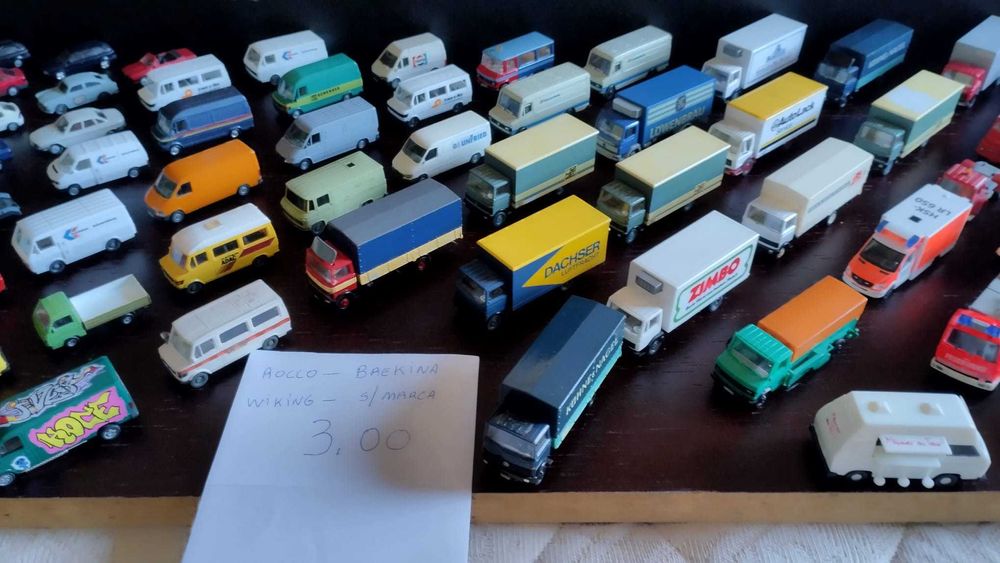 camions, carrinhas e carrinhos