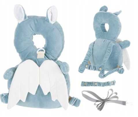 Plecak (szelki) Aniołek do nauki chodzenia  +  KASK miękki ochronny