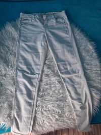 Spodnie rurki białe