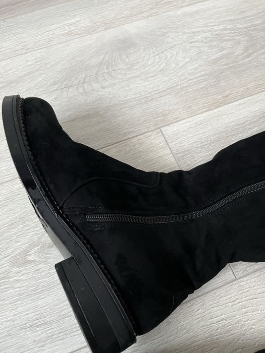 Ботфорди замшеві зимові