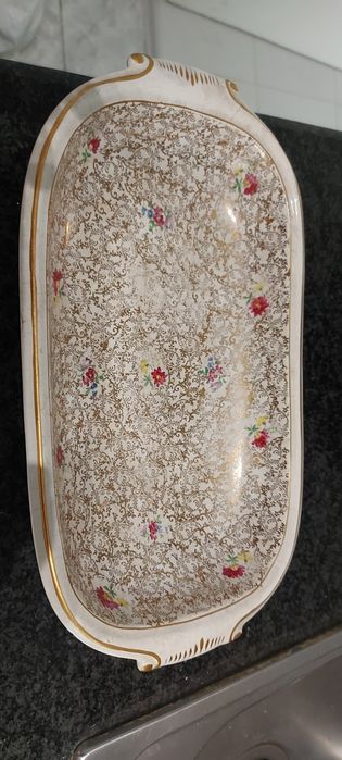 Travessa fainça motivos florais