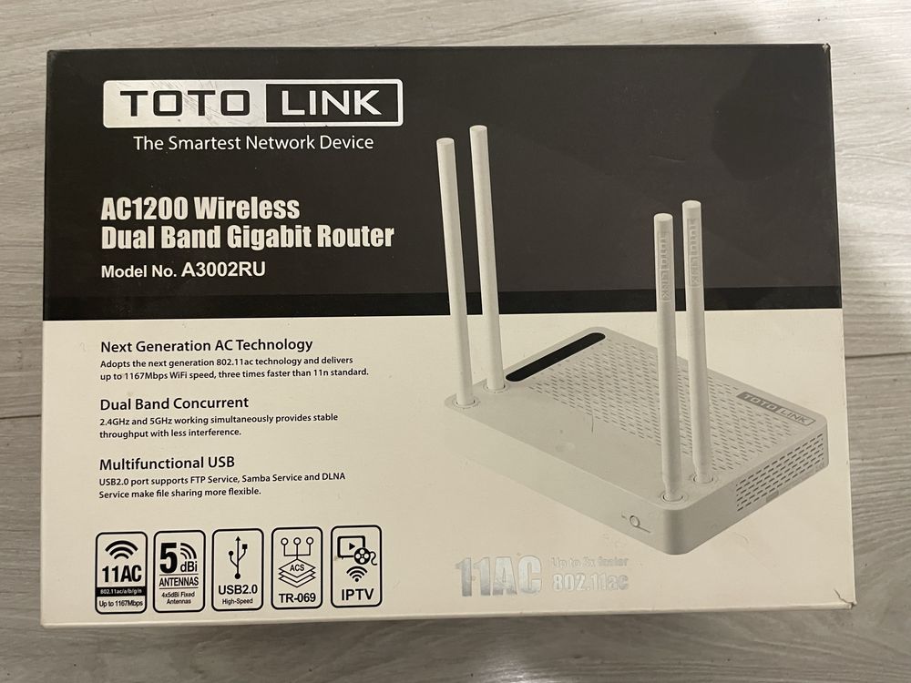 Продам маршрутизатор TOTOLINK A3002RU