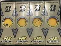 Piłki golfowe Bridgestone e12 contact matte yellow 12 szt.