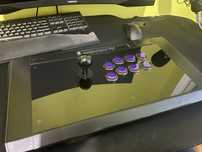 Arcade Stick Qanba Obsidian 2 + Guziki Qanba Silent (stan jak nowy)