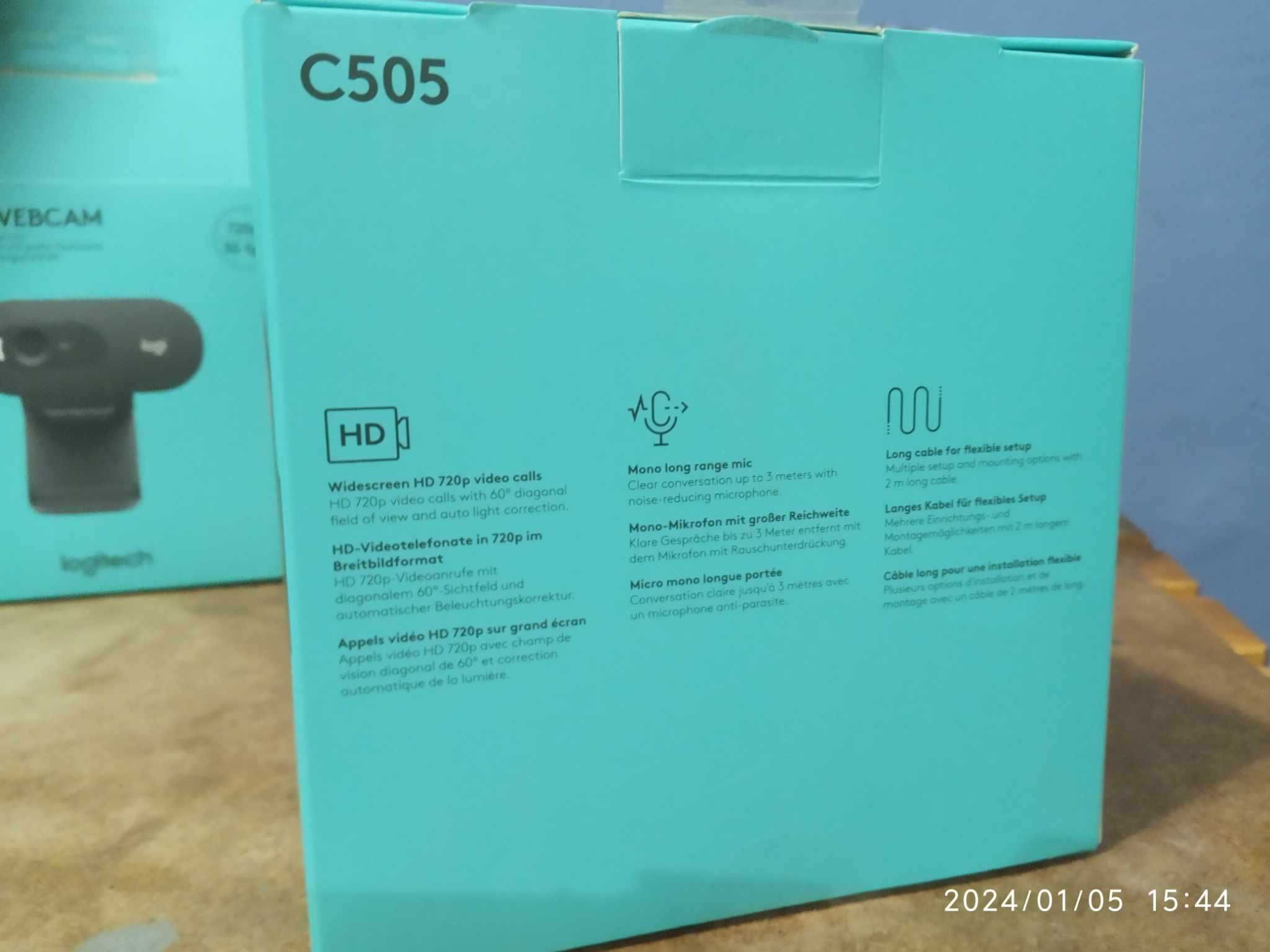 Logitech C505 HD kamera internetowa 1280 x 720 px USB Czarny 3 szt