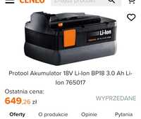 Bateria akumulator FESTOOL PROTOOL BP 18 3.0AH Li-lon