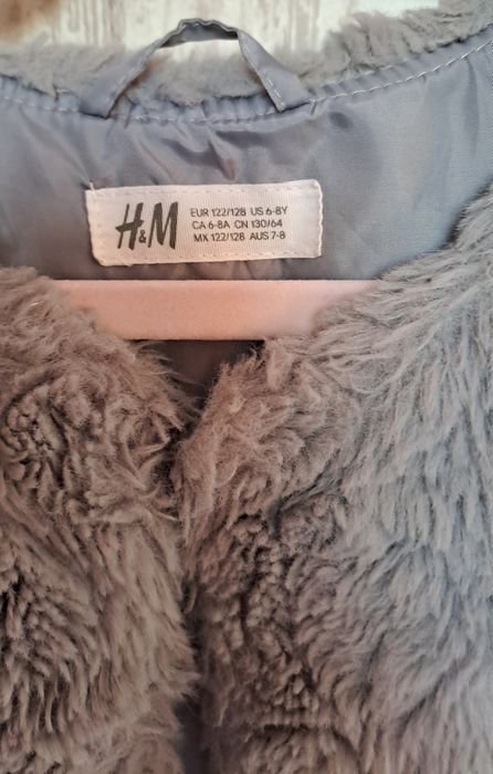 Futrzana kamizelka H&M roz 122/128
