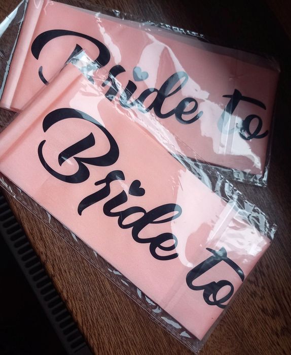 Szarfa Bride to be nowa