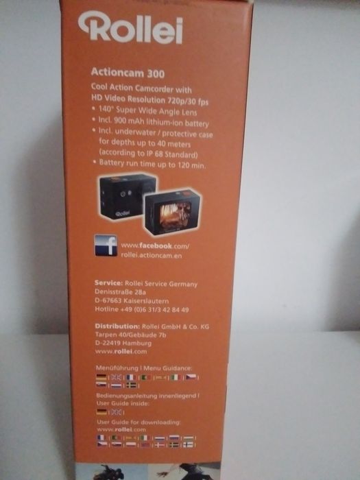 Electrónica: Camera Rollei 300 câmara acção+ prova de água