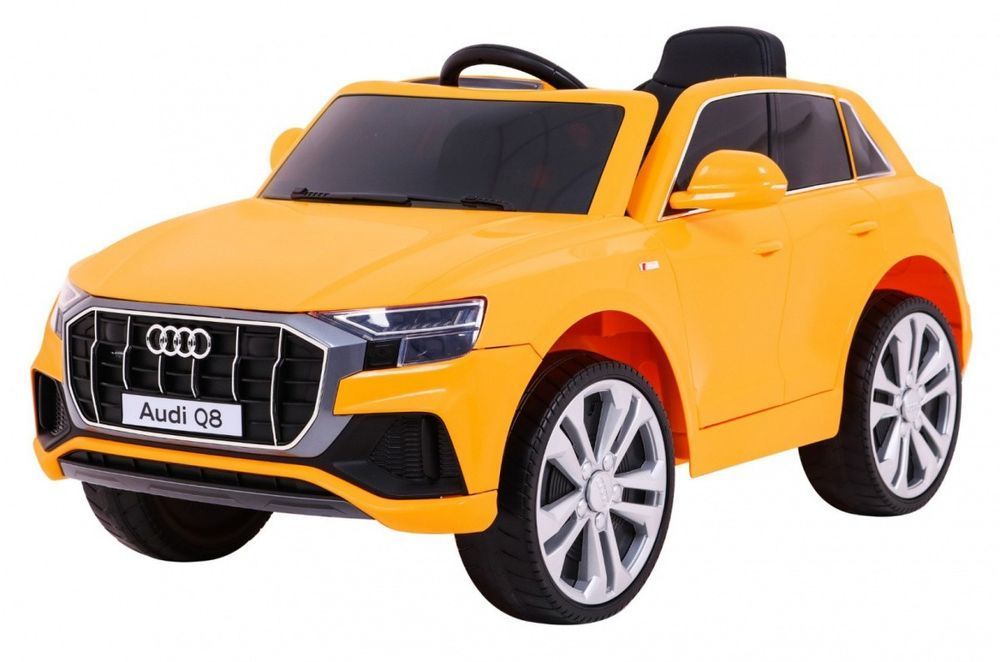 Audi Q8 Lift Na Akumulator Dla Dzieci Żółty Pilot Eva Wolny Start Mp3