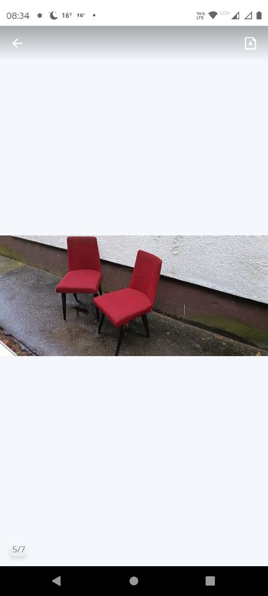 Krzesła z okresu PRL paryczaki
