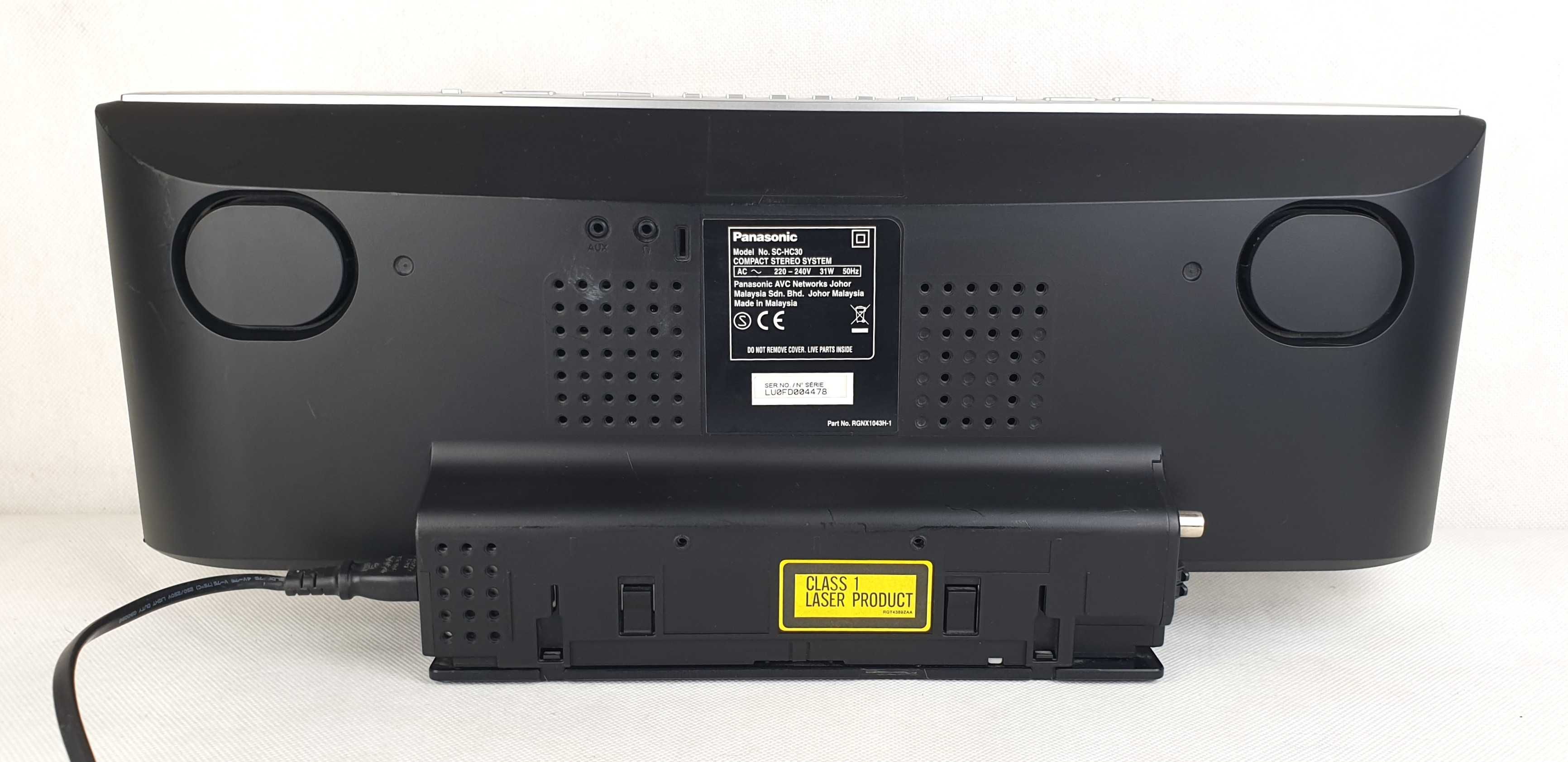 Panasonic SC-HC30 Wieża CD MP3 RDS IPod IPhone Stacja dokująca