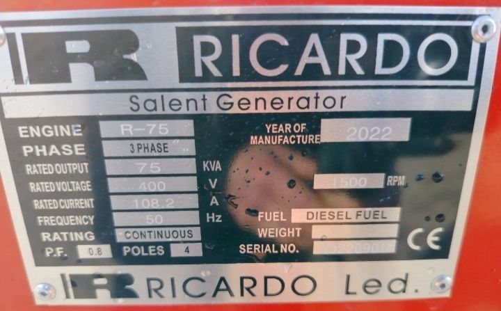 Gerador de 75 kva novo