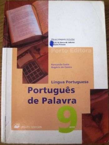 Livro Português de Palavra 9º Ano Fernanda Costa e Rogério Castro