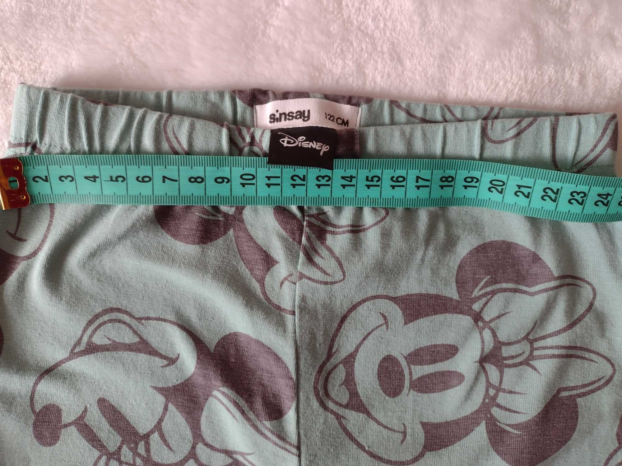 Legginsy z myszką Minnie rozmiar 122 nowe