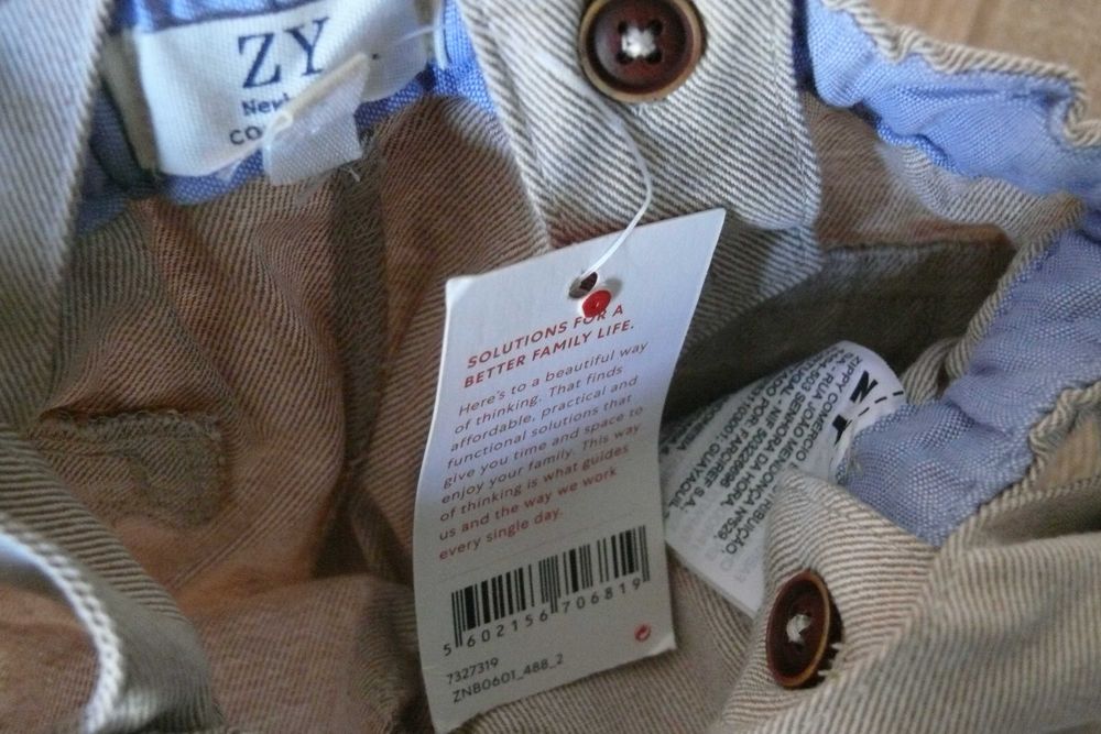 Calções com suspensórios  ZY - Zippy 3/6 meses