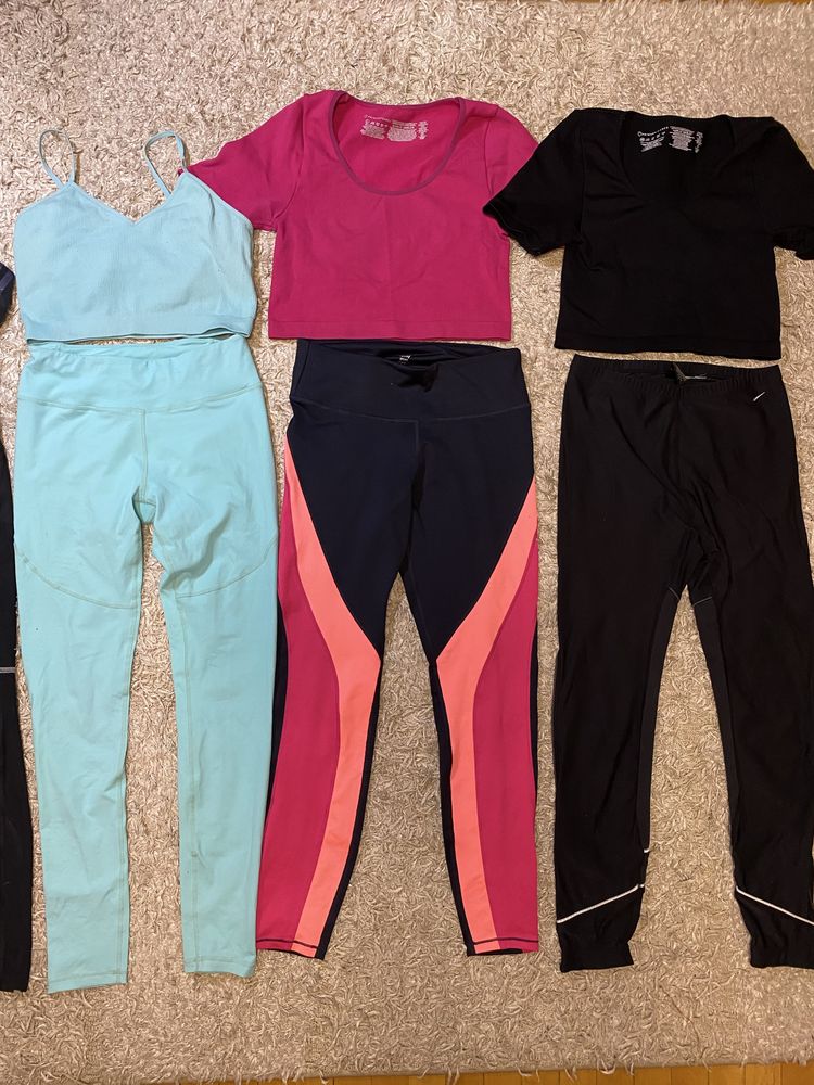 Костюм для фитнеса S-M/Xs/L/лосины Nike/пуш-ап/топ/для зала тренировок