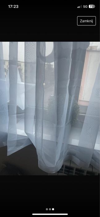 Delikatna firana okno podwojne firanka so pokoju do salonu