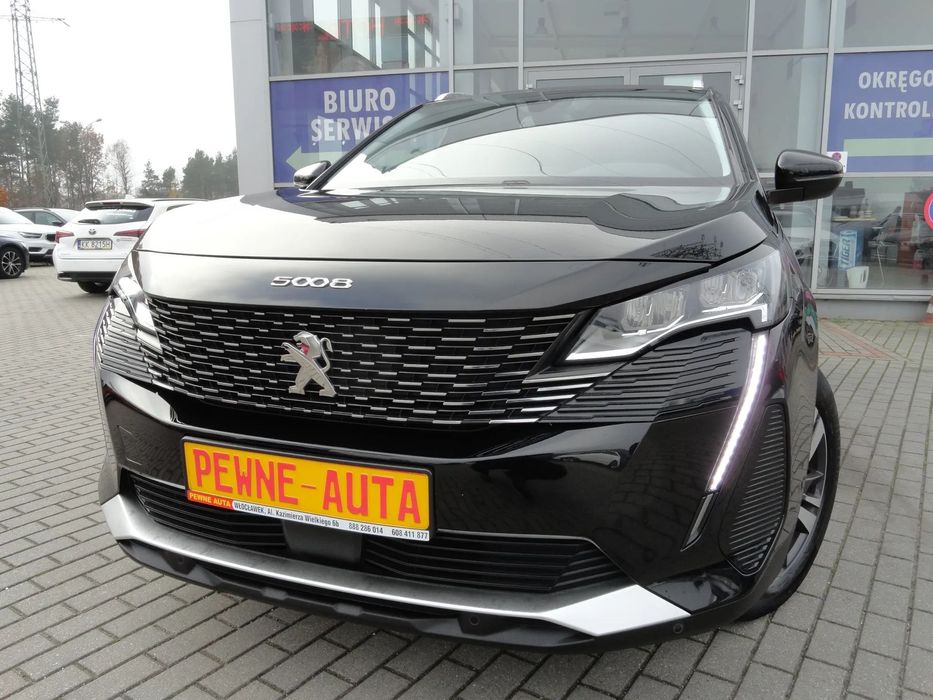 Peugeot 5008 Allure Navi Skóra Led Alu 18 Kamera 7 Osobowy Keyless Go 2021