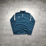 MĘSKA Bluza PREMIUM Polarek Thermal Bieganie Nike Dri-Fit Suwak Haft