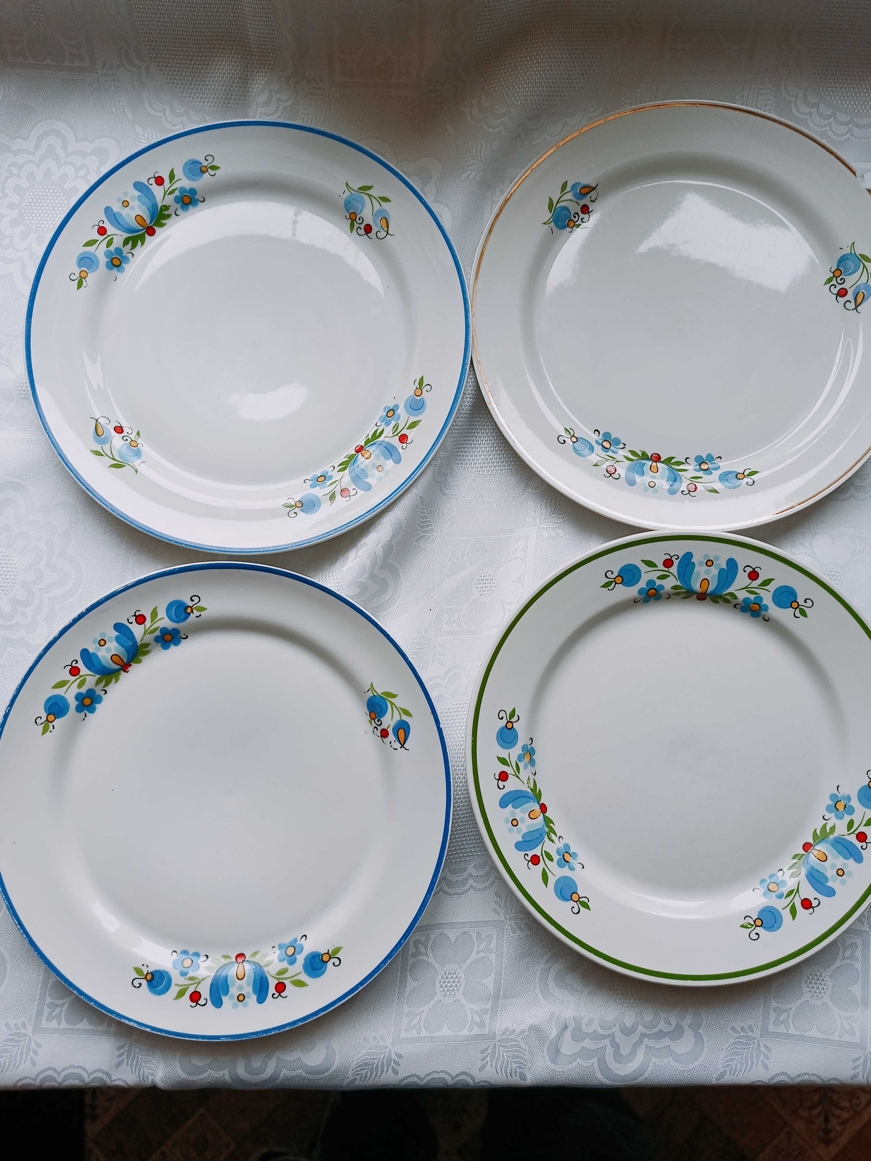 Stare talerze kaszubskie porcelana Lubiana plus GRATIS!