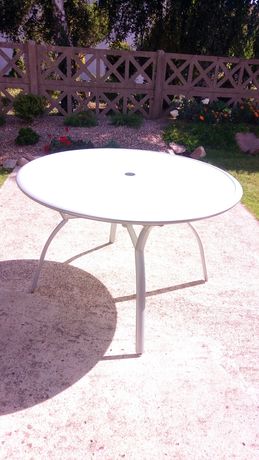 Stół szklany aluminiowy 120cm