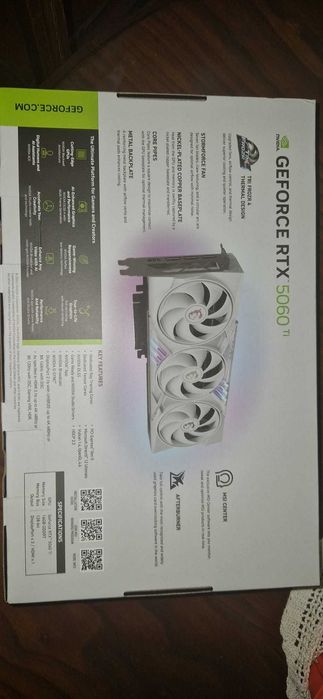 Placa Gráfica MSI NVIDIA GeForce RTX 5060 Ti  Gaming Trio OC White 16G
