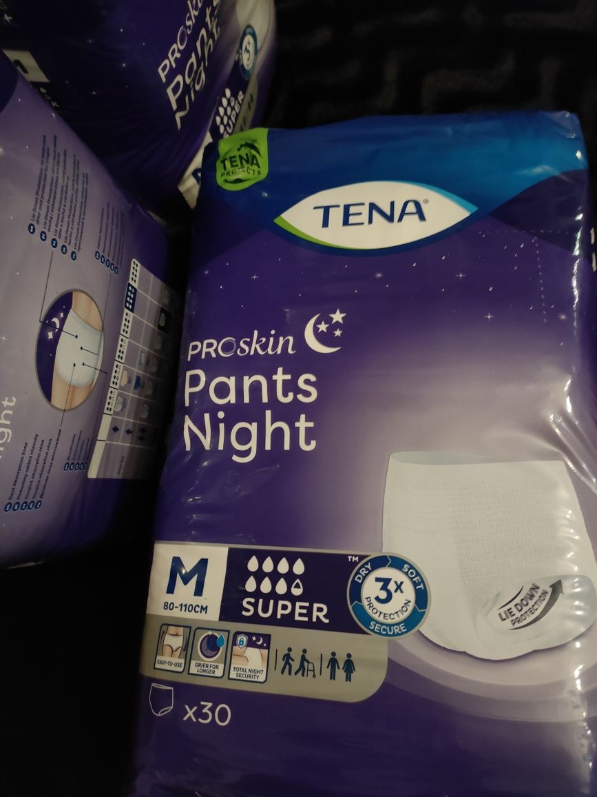 Tena Pants Night Pro skin, pielucho-majt - 1 otwarte opak.